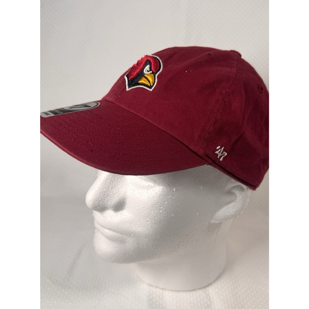 Arizona Cardinals NFL Hat Unisex RED One-Size Adjustable '47 Clean Up
